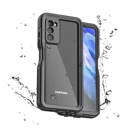 Feishell for Samsung Galaxy A03s (6.5 inch) Waterproof Case,with Built-in Screen Protector,Full Body Protection Shockproof Hybrid Rugged Daily Use Dust Proof Back Clear Phone Case,Black