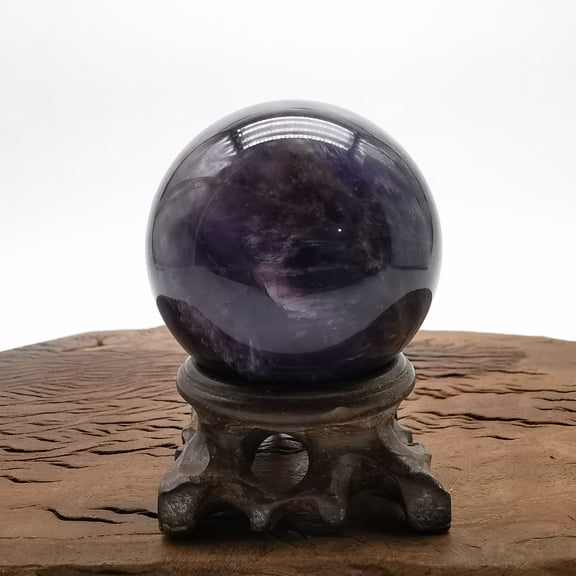 dream amethyst Crystal sphere Natural Healing Crystal carving ball for Reiki sculpture Healing and Crystal 0.341kg
