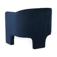 thumbnail image 6 of SAFAVIEH Couture Londyn Modern Velvet Solid Accent Chair, Navy, 6 of 8