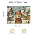 thumbnail image 2 of Nawypu  Bear in Snowy Winter Village Canvas Wall Art, 2 of 5
