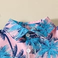 thumbnail image 4 of Fesfesfes Cute Boy Outfits Toddler Baby Boys Fashion Short Sleeve Blouse Tropical Plant Print Retro Shirt Shorts Suit 4-5 Years, 4 of 9
