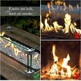 thumbnail image 2 of 10lbs Clear Fire Glass, 1/4'' Reflective Glass Fire Pit Rocks for Fire Pit Table, Fireplace, Gorgeous, 2 of 6