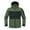 Green, variant on Mens Windbreaker Zipper Multi Pocket Stand Up Collar Solid Color Stormtrooper Black XL Windbreakers for Men