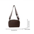 thumbnail image 3 of Mini Square Bags Wide Band Messenger Bag Versatile Crossbody Bag Shoulder Bag for Women Girl Casual Trendy Leather Ba, 3 of 4
