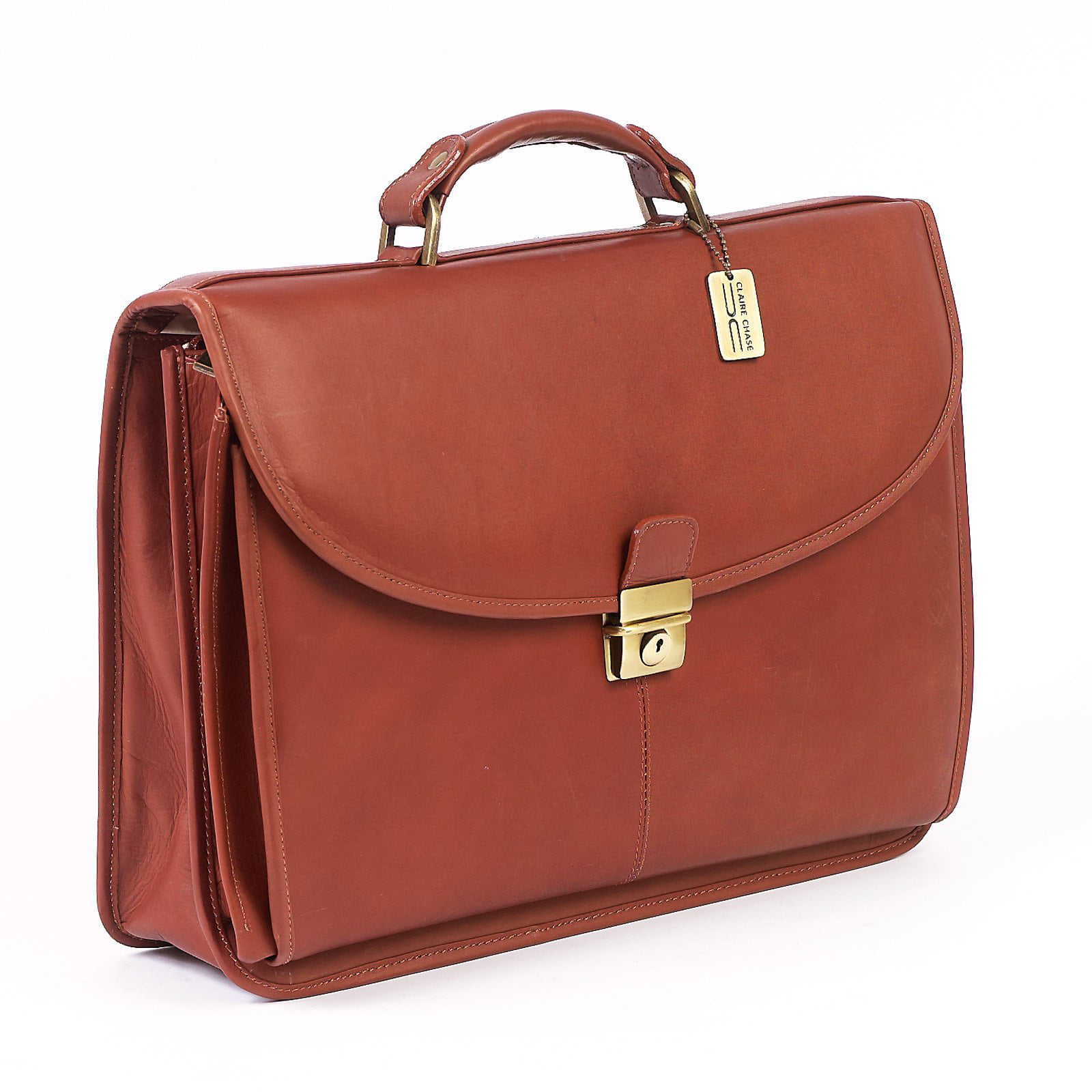ClaireChase Lawyers Briefcase - Saddle - Walmart.com