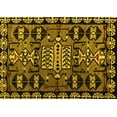 thumbnail image 1 of Ahgly Company Machine Washable Indoor Rectangle Abstract Yellow Modern Area Rugs, 2' x 3', 1 of 4