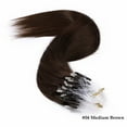 thumbnail image 6 of Benehair Micro Loop In Hair Bonds Russian Human Hair Extensions Micro Ring Beads 100% Remy Hair Extension Micro Link Hair 1g Thick Strands 100g Brown Soft, 6 of 13
