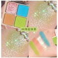 thumbnail image 1 of Puntoco Juego de maquillaje de sombras de ojos de 4 colores, maquillaje de ojos nude, paleta de sombras de ojos nude mate, sombras de ojos brillantes y naturales cálidas, 1 of 6