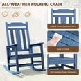 thumbnail image 5 of SERWALL Oversized Outdoor Rocking Chairs Set of 2 for Adults, HDPE All Weather Patio Rockers for Porch Garden Lawn, Multi Tone Navy, 5 of 9