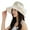 Yellow, variant on Women Wide Brim Hat Hollow Breathable Summer Bucket Hat Retro Organza Lace Lady’s Sun Cap for Travel