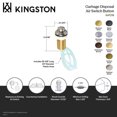 thumbnail image 4 of Kingston Brass KAT210 Trimscape Garbage Disposal Air Switch Button in Matte Black, 4 of 4