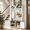 White, variant on Erinnyees 68" Farmhouse Hall Tree, Entryway Bench, with Bench and Shoe Storage, Coat Rack, 2 Open Compartments, 5 Coat Hooks, Adjustable Shelf