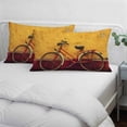 thumbnail image 4 of Bicycles Throw Pillow Covers, Farmhouse Vintage Vehicle Yellow Broken Walls Soft Breathable Pillow Cases with Invisible Zipper for Sleeping, Small Pillowcases for Couch Bed Sofa Chair 16x24 Inches, 4 of 9