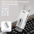 thumbnail image 1 of EIMELI Q8 Eight in one Multifunctional headset keyboard cleaning kit Key puller Mobile screen cleaner Integrated anti loss cleaning suit, 1 of 8