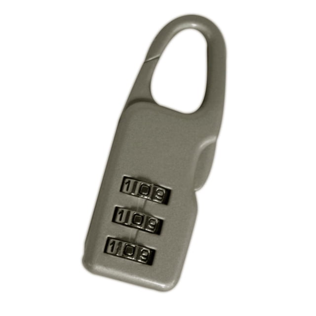 Candado Combinación Numérica de Metal McCarthy Zipperlock gris