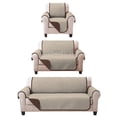 thumbnail image 1 of Juego de Protector Cubre Sala Doble Vista Capitonado BEIGE-CHOCO MELOCOTTON HOGAR, 1 of 6