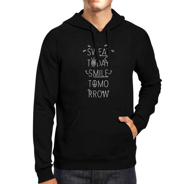 black and white smile hoodie