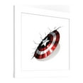thumbnail image 2 of Gallery Pops Marvel Comics Avengers - Captain America Shield Wall Break Wall Art, White Framed Version, 12" x 12", 2 of 5
