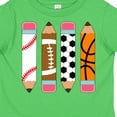 thumbnail image 4 of Inktastic Back to School Sports Pencils Boys or Girls Toddler T-Shirt, 4 of 5