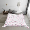 thumbnail image 6 of KLL Breast Cancer Awareness (4) Print Fleece Throw Blanket, Horizontal Fleece Bedding Cute Soft Blankets Comfy Fleece Flannel Plush Home Decor for Couch & Bed -40"x30", 6 of 9