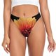 thumbnail image 1 of Fotbe Orange Dalia Tanga Sin Costuras para Mujer con Estampado – Panties Invisibles, Transpirables y Cómodos para Uso Diario-X-Large, 1 of 6