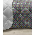 thumbnail image 3 of Retro Down Alternative Comforter, Nature Inspired Abstract Repeating Motifs Curvy Leaves and Petals Antique Rococo, Microfiber Quilt for All Season, 5 Sizes, Multicolor, by Ambesonne, 3 of 3