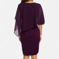 thumbnail image 4 of Grande Taille Mode Femmes Décontracté Été Uni Manches Courtes V Robes Portefeuille d'Été pour Femmes Col Décontracté Longue Robe, 4 of 4