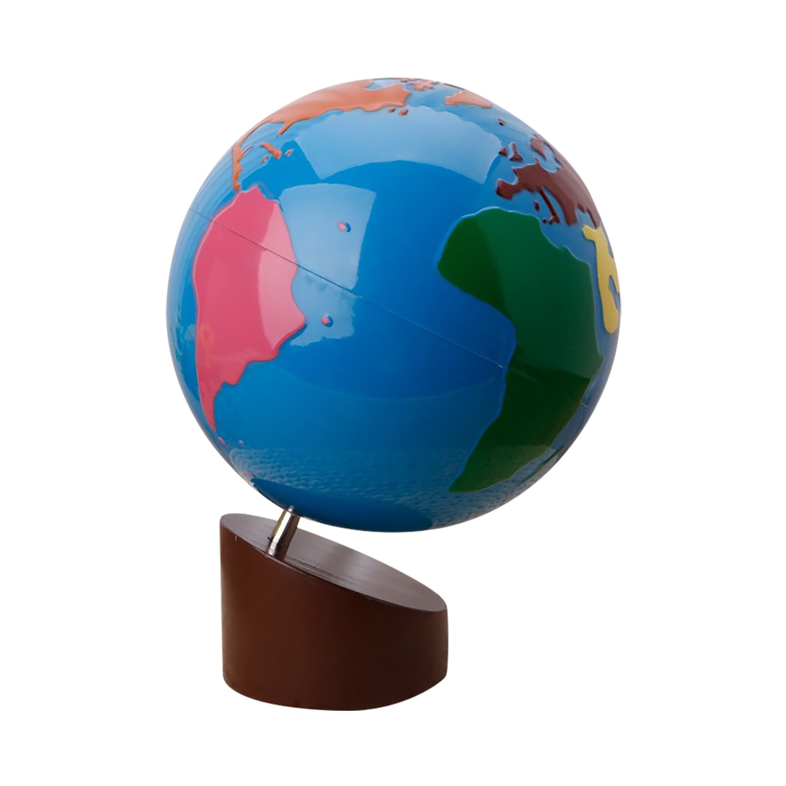 Globe Terrestre Lumineux 30 Cm - Bleu, éclairage LED - Décoration Bureau/salon - Cadeau éducatif