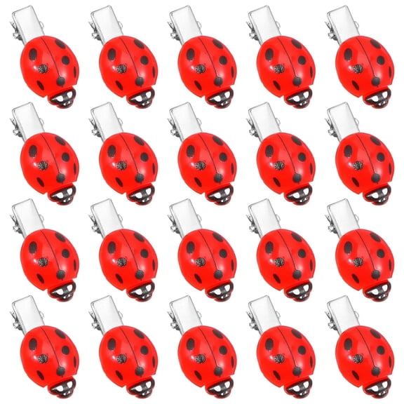 20 Pcs Ladybug Hair Clips Fun Animal Hair Clips for Teen Girls Women Cute Lady Bug Barrettes Funky Decorative Whimsical Accessories for Back to School Halloween Cosplay Themed Party