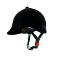 thumbnail image 4 of Casco de cabello Equipo de equitación Equipo profesional Equipo ecuestre de terciopelo negro para hombres Capilla de casco ecuestre, 4 of 8