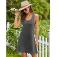 thumbnail image 5 of Ekouaer Nightgowns for Women Cotton Night Gown Tank Sleeveless Sleepshirt Racerback Nightdress Chemise Sleepwear, 5 of 6