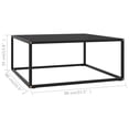 thumbnail image 4 of vidaXL Coffee Table Black with Black Glass 80x80x35 cm, 4 of 4