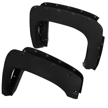 - Spec-D Tuning Rugged Texture 2007-2013 Chevy Silverado 1500 Short Bed Pocket Fender Flares (Left + Right) 2007 2008 2009 2010 2011 2012 2013