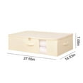 thumbnail image 3 of Foldable Underbed Storage Bag, Blanket Organizer, Clothes Storage, Breathable Material + Zipper Closure, Clear Window Design, Bedroom Use, Keeps Items Neat, Multipurpose Storage Solution., 3 of 9