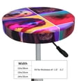 thumbnail image 4 of Lsque cute dogs of different breeds Pattern Round Bar chair cushion covers Velvet Fabric Premium Comfort Protects from Scratches and Stains for 14-17 Inch Chair-12 inch, 4 of 7