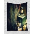 thumbnail image 1 of Steampunk Tapestry, Artistic Portrait of a Beautiful Steampunk Woman Subculture Themed Atmosphere, Wall Hanging for Bedroom Living Room Dorm Decor, 60W X 80L Inches, Multicolor, by Ambesonne, 1 of 2