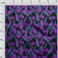 thumbnail image 3 of oneOone Cotton Poplin Twill Navy Blue Fabric Floral Craft Projects Decor Fabric Printed By The Yard 56 Inch Wide, 3 of 5