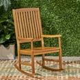 thumbnail image 2 of Noble House Arcadia Outdoor Acacia Wood Rocking Chair Teak, 2 of 8