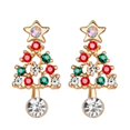 thumbnail image 1 of Qarigey 1 par de pendientes de aleación de diamantes de imitación con forma de árbol de Navidad, regalo de joyería para mujer Ropa, zapatos y accesorios Miscelánea, 1 of 8