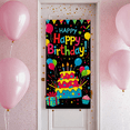 thumbnail image 6 of Colorful Birthday Themed Background Happy Birthday Banner with Cake Balloons and Stars Party Supplies Photography Props Birthday Decoration Decor Backdrop for Party Celebrations, 6 of 7