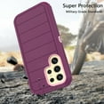 thumbnail image 5 of Asuwish Compatible with Samsung Galaxy S24 Ultra 5G Phone Case Hybrid Rugged Shockproof Hard Protective Drop Proof Full Body Heavy Duty Mobile Cell Cover for S24Ultra 24S S 24Ultra Women Men Purple, 5 of 7