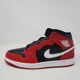 thumbnail image 5 of N I-K-E A i r-Jor-dan 1 Mid Shoes Black Gym Red White DQ8426-061 Men's Size 10.5, 5 of 6