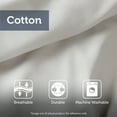 thumbnail image 4 of Noaman 6-Piece King Size Cotton Jacquard Oversized Comforter Set, Multicolor Modern Farmhouse Bedding with Decorative Pillows, 4 of 16