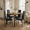 retro&black, variant on Aiho 2-Person Dining Table Set with Steel Frame – Compact Kitchen Table & 2 Benches, Space-Saving Design for Small Spaces, Ideal for Café, Restaurant, Kitchen & Living Room ,Grey