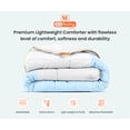 thumbnail image 3 of SGI Twin XL Contrast Comforter Set Microfiber Fill 3 Piece Light Blue, 3 of 5