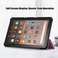 thumbnail image 4 of Tarise Case for Kindle Fire HD 8 & Fire HD 8 Plus Tablet (12th/10th Generation 2022/2020 Release), Microfiber Inner Hard Back Shell Auto Wake/Sleep Trifold Stand Smart Cover for Fire 8", Purple, 4 of 7