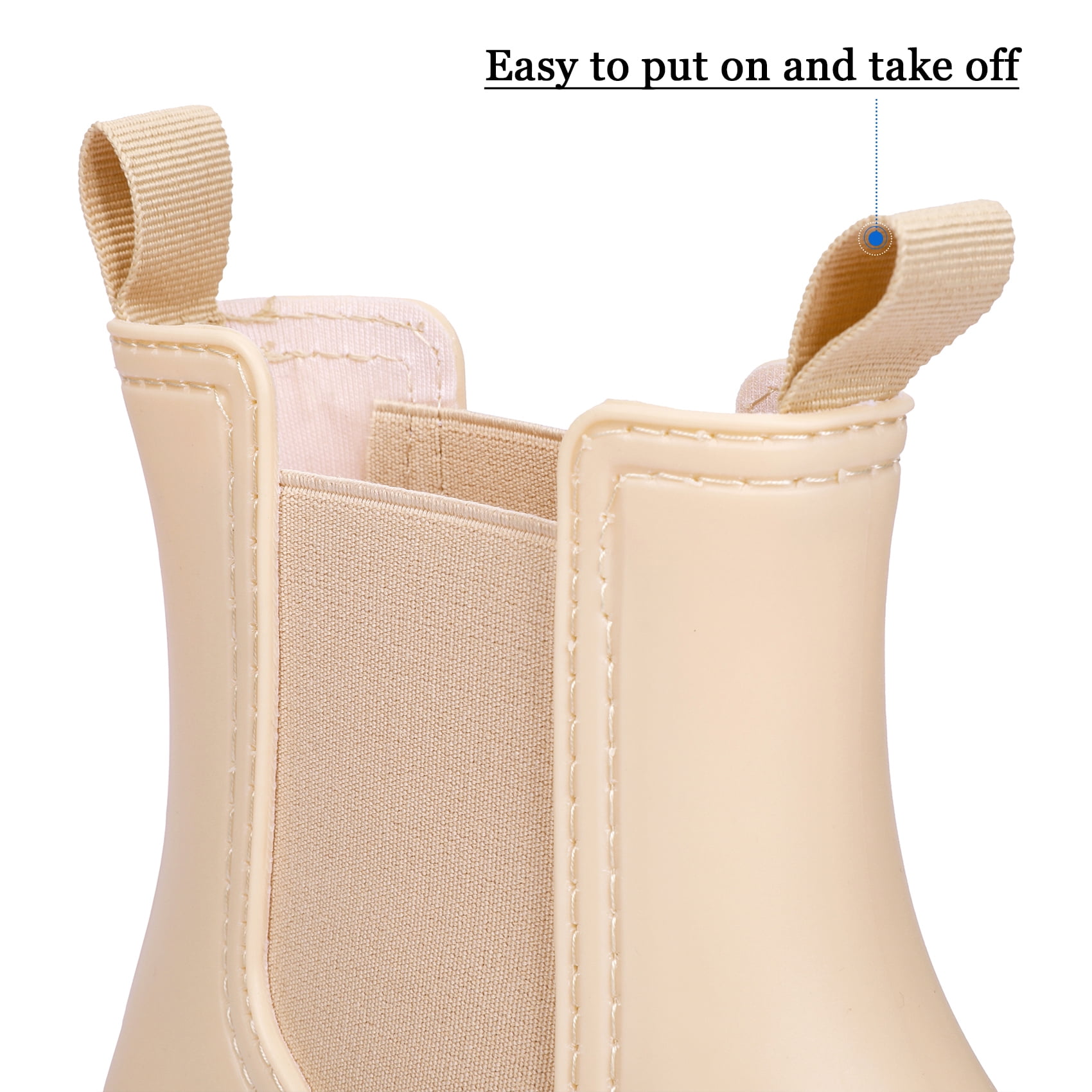 Rubber Boots For Women DKSUKO Women's Short Rain Boots Rubber