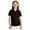 #01-Black, variant on Girls Polo Shirts Golf Tennis School Uniform Short Sleeve T Shirts V-Neck Collared Quick Dry Tops