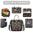 thumbnail image 2 of Neon Halloween Pumpkins Pattern Womens Lunch Box for Work,Insulated Large Lunch Bag for Tween and Teen,Loncheras Para Mujer,Leakproof Adult Lunch Bag for Work,Beach,Travel,Picnic,Camping, 2 of 7