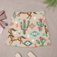 thumbnail image 4 of Southwest Horses Cacti Geometric Pattern Women's High Waist Skirt Stretchy Casual Mini Skirt, 4 of 8